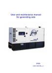 Generating set R165 - User manual - SDMO