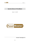 Operation Manual of PanelVisa