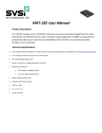 VMT-‐105 User Manual