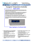 Model 42/44 Cryogenic Temperature Controllers