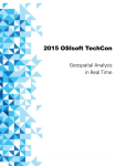 2015 OSIsoft TechCon Geospatial Analysis in Real Time