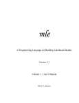 A Programming Language for Building Likelihood Models Version 2.1
