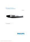 Philips BDP3282 User Guide Manual