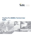 TinyOne Pro 868MHz Terminal User Guide