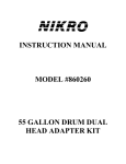 Industrial Vacuum 55 Gallon Dual Motor Drum Adapter Kit