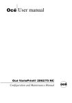 Oce User manual - Océ | Printing for Professionals