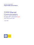 Series 90-30 CPU374 PLUS TCP/IP Ethernet Manual, GFk-2382