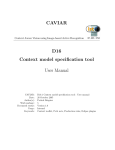 CAVIAR D16 Context model specification tool User Manual