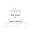 User manual