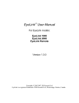 EyeLink 1000 User Manual 1.3.0