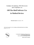 Guidance for Off-The-Shelf Software Use in