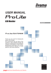 Iiyama ProLite E2473HDS-1 User Guide Manual