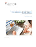 TouchScreen User Guide Technicolor TCA203