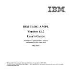 IBM ILOG AMPL CPLEX 12.2 User`s Guide
