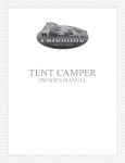 Palomino RV Tent Camper Owners Manual