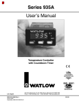 Watlow Series 935A - Cress Manufacturing