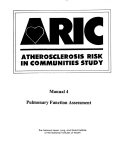 ARIC Manual 4 - CSCC - The University of North Carolina at Chapel