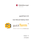 quickTerm Desktop Client - Kaleidoscope Golden Releases