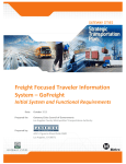 Freight Focused Traveler Information System &ndash; GoFreight Initial