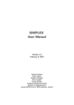 SIMPLEX - User Manual - Division of Bioinformatics