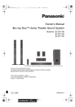 Owner`s Manual Blu-ray DiscTM Home Theater Sound System