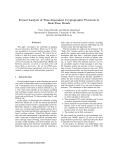 Formal Analysis of Time-Dependent Cryptographic Protocols in Real
