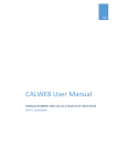 CALWEB User Manual - Login