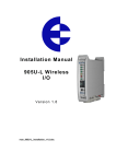 Installation Manual 905U-L Wireless I/O