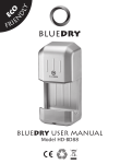 BLUEDRY USER MANUAL ECO FRIEN D LY