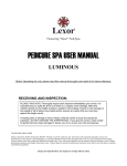 PEDICURE SPA USER MANUAL