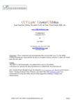 CUT (Crystal UTilities) Documentation