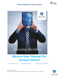iSecure User Manual For Access Control
