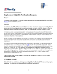 Employment Eligibility Verification Program