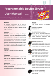 Programmable Device Server User Manual Ver