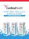 PRO, PRO to GO & PRO at HOME Clinician user manual