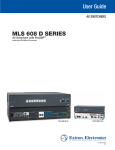 MLS 608 D SA - Extron Electronics