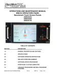 Touch Screen Panel for Logging User Manual