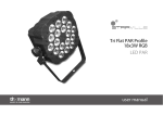 Tri Flat PAR Profile 18x3W RGB LED PAR user manual