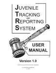 juvenile tracking reporting system user manual