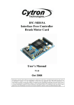 IFC-MD15A Interface Free Controller Brush Motor Card User`s Manual