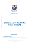 Laboratory Medicine User Manual Electronic - AMNCH