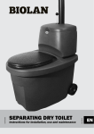 SEPARATING DRY TOILET