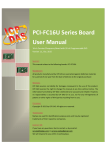 PCI-FC16U Series Board User Manual