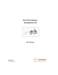 HE 33 Mini Submarine Electrophoresis Unit User Manual