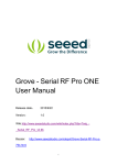 Grove - Serial RF Pro ONE User Manual