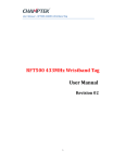 RFT500 433MHz Wristband Tag User Manual