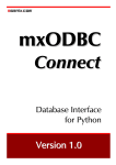 mxODBC Connect User Manual and Installation Guide
