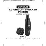 ac circuit breaker finder bf10 - General Tools And Instruments