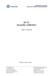 SV 31 Acoustic Calibrator