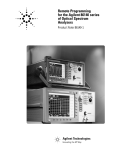 Remote Programming for the Agilent 86140 series of